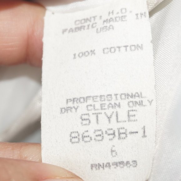 Vintage 90s Victor Costa Tulip Hem Floral Strapless Gown - Picture 8 of 13